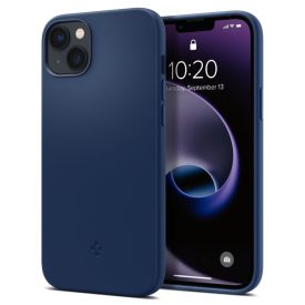  Spigen Silicone Fit Mag Magsafe iPhone 14 Plus / 15 Plus tok –Tengerész Kék