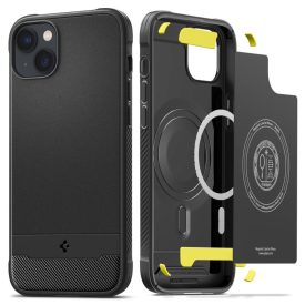   Spigen Rugged Armor Mag Magsafe iPhone 14 Matt tok – Fekete