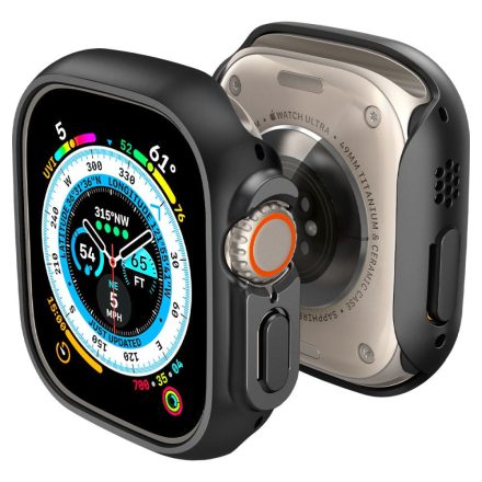 Spigen Thin Fit Apple Watch Ultra 1 / 2 / 3 (49 mm) tok – Fekete