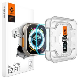   Üvegfólia Spigen Glas.Tr ”Ez Fit” 2–darabos Apple Watch Ultra 1 / 2 / 3 (49 mm) Átlátszó