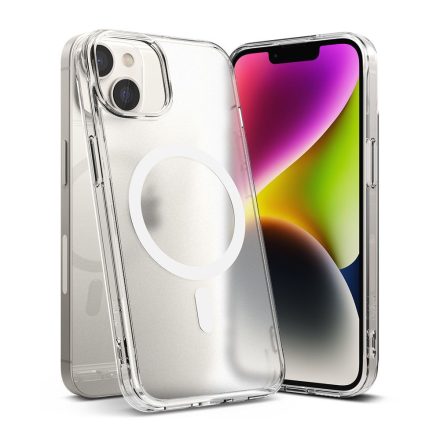 Ringke Fusion Magnetic Magsafe iPhone 14 Plus / 15 Plus tok – Matt Átlátszó