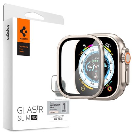Üvegfólia Spigen Glas.Tr Slim Pro Apple Watch Ultra 1 / 2 (49 mm) Titán