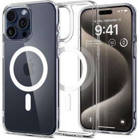   Spigen Ultra Hybrid Mag Magsafe iPhone 15 Pro Max tok – Fehér