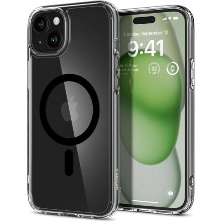 Spigen Ultra Hybrid Mag Magsafe iPhone 15 Plus tok – Fekete