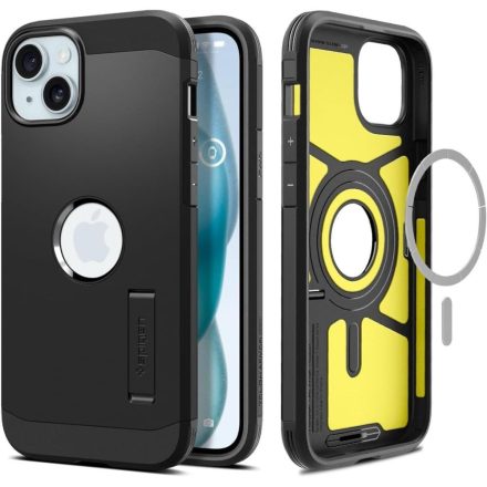 Spigen Tough Armor Mag Magsafe iPhone 15 tok – Fekete