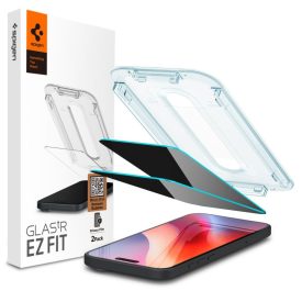   Üvegfólia Spigen Glas.Tr ”Ez Fit” 2–darabos iPhone 15 / 16 Privacy