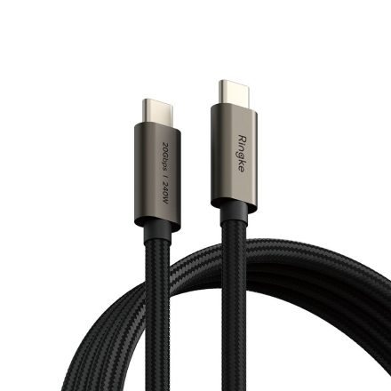 Ringke Usb 3.2 Gen 2X2 Type–C Cable Pd 240W 100Cm Fekete