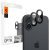 Kameravédő Spigen Optik Glas.Tr Camera Protector 2–darabos iPhone 16 / 16 Plus Fekete