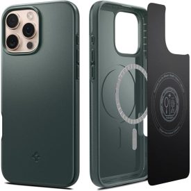   Spigen Thin Fit Mag Magsafe iPhone 16 Pro Max tok – Mélyzöld