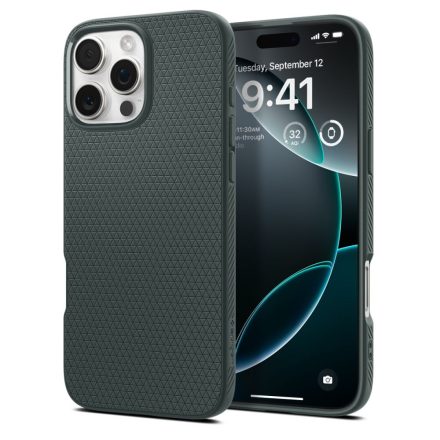 Spigen Liquid Air iPhone 16 Pro Max tok – Mélyzöld