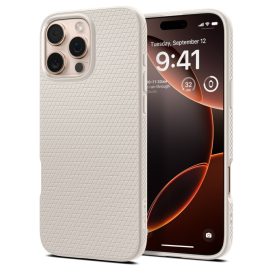 Spigen Liquid Air iPhone 16 Pro Max tok – Natúr Titán