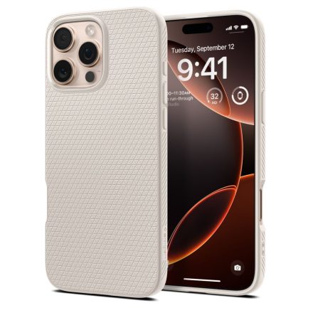 Spigen Liquid Air iPhone 16 Pro Max tok – Natúr Titán