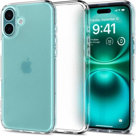 Spigen Ultra Hybrid iPhone 16 tok – Matt Átlátszó