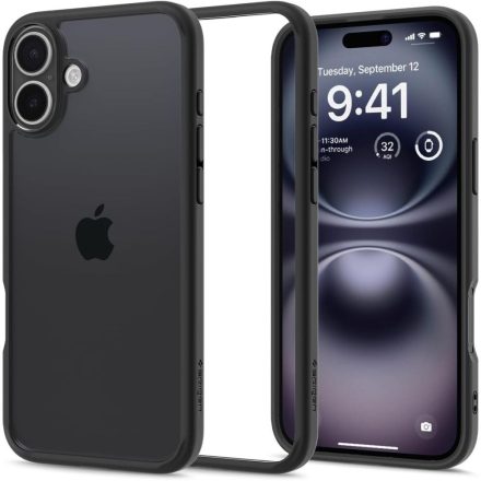 Spigen Ultra Hybrid iPhone 16 tok – Matt Fekete