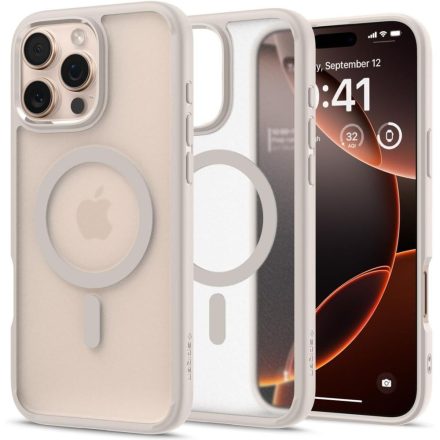 Spigen Ultra Hybrid Mag Magsafe iPhone 16 Pro Max tok – Matt Natúr Titán