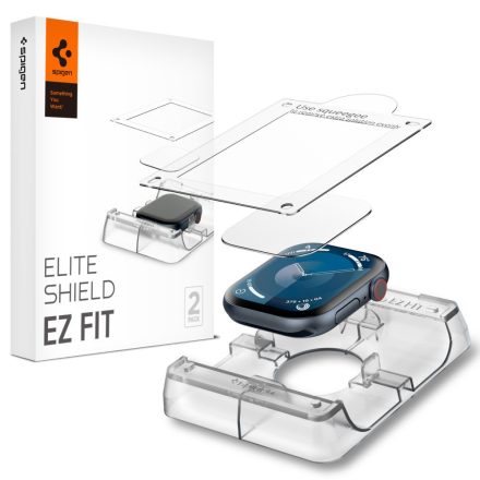 Hidrogél fólia Spigen Elite Shield ”Ez Fit” 2–darabos Apple Watch 10 / 11 (42 mm) Átlátszó