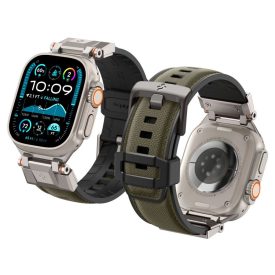   Spigen Durapro Armor Apple Watch 8 / 9 / 10 / 11 / Se / Ultra (44 / 45 / 46 / 49 mm) óraszíj –  Katonazöld