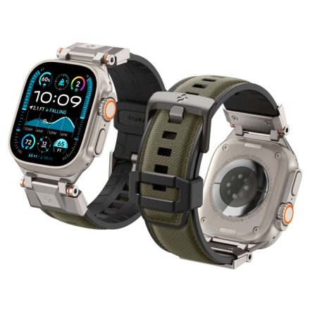 Spigen Durapro Armor Apple Watch 8 / 9 / 10 / 11 / Se / Ultra (44 / 45 / 46 / 49 mm) óraszíj –  Katonazöld