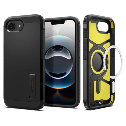 Spigen Tough Armor Mag Magsafe iPhone 16e / 17e tok – Fekete