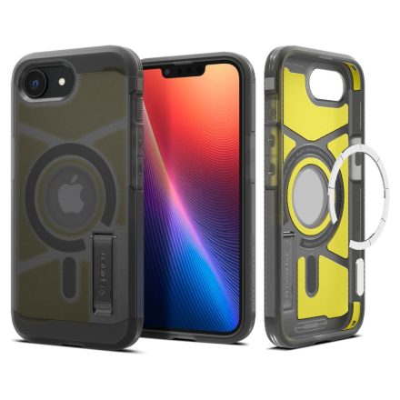 Spigen Tough Armor Mag Magsafe iPhone 16e / 17e tok – Matt Fekete