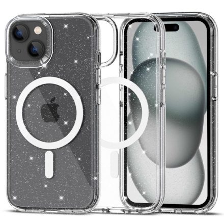 Tech–Protect Flexair Hybrid MagSafe iPhone 15 tok – Csillámos Átlátszó