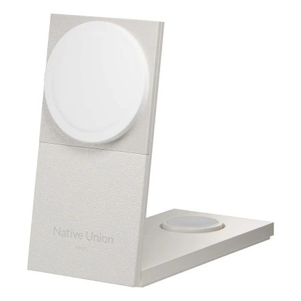 Native Union Rise 3–in–1 Qi2 MagSafe Vezeték nélküli töltőállvány – Homokszínű