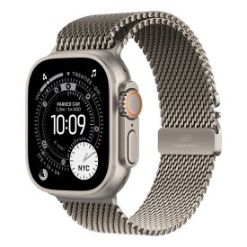  Apple Watch Ultra 3 Cellular 49mm Natúr titán tokkal Natúr titán Milánói szíjjal - L