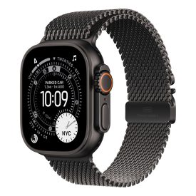   Apple Watch Ultra 3 Cellular 49mm Fekete titán tokkal Fekete titán Milánói szíjjal - S